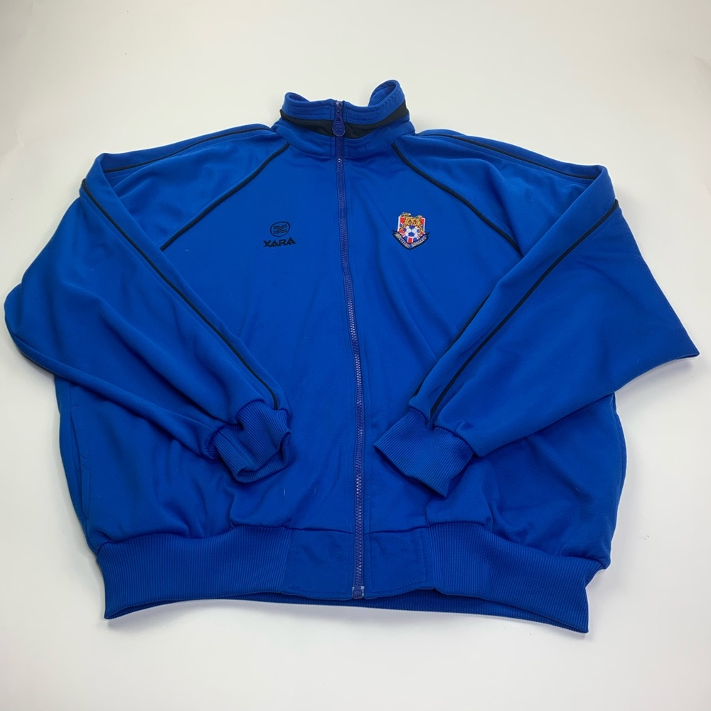 Xara Vintage British Soccer Track Jacket XL Blue